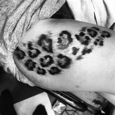 Roar with Style: Unique Cheetah Print Thigh Tattoos